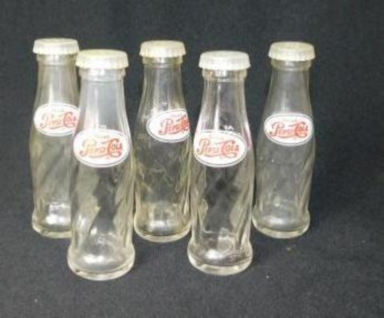 Lot Of Miniature Pepsi Bottles Lot Of Five