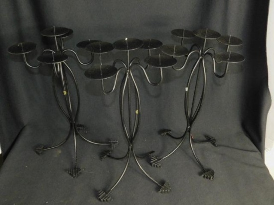 Three Candle Holders