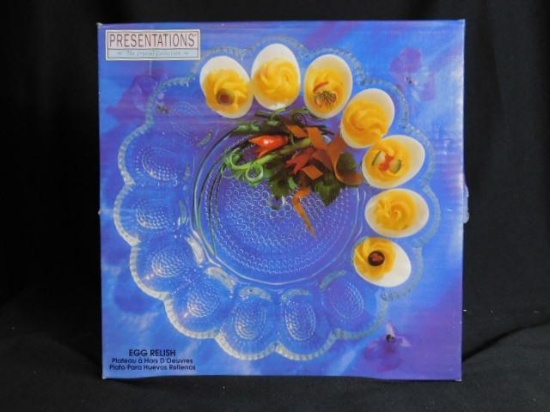 Indiana Glass Egg Relish Dish