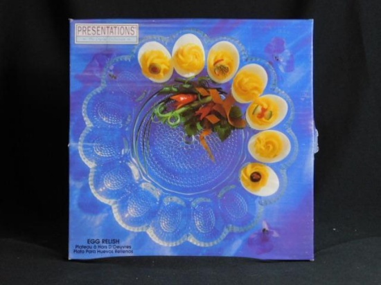 Indiana Glass Egg Relish Dish