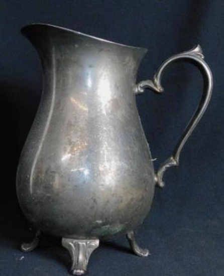 Silver Plate On Copper Pitcher