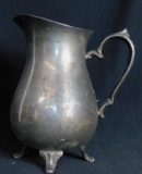 Silver Plate On Copper Pitcher