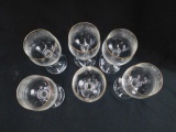 Wine Glasses With Gold Rims Lot Of Six