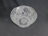 Glass Bowl, Etched