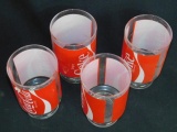 Coca Cola Glasses Lot Of Four