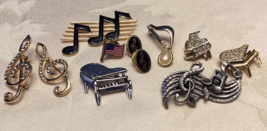 Music Themed Pins