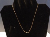 14K Yellow Gold Serpentine Necklace