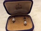 Vintage 14K Pearl Screwback Earrings