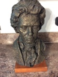 Mid Century Austin Prod Beethovan Bust Statue