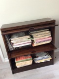Two Shelf Barrister Bookcase with Contents