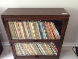 Two Shelf Barrister Bookcase with Contents