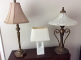 Lot of Three Lamps