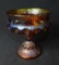 Carnival Glass, Kings Crown Footed Candy Dish