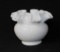 Milk Glass Fluted Vase