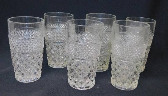 Lot Of 6 Wexford Style Glasses