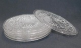 Lot Of 6 Crystal Plates