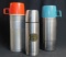 2 Stainless Steel Thermos And 1 L.L.Bean Thermos