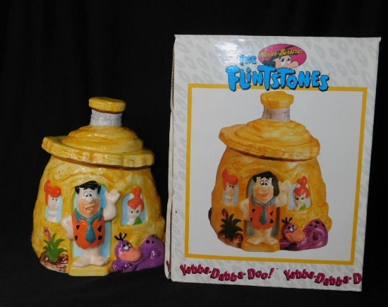 Flintstone Cookie Jar With Original Box