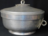 Vintage Hammered Aluminum Casserole Bowl With Lid