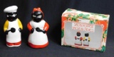 Fine Ceramic, Salt And Pepper Shakers, Uncle And Ladies