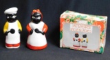 Fine Ceramic, Salt And Pepper Shakers, Uncle And Ladies