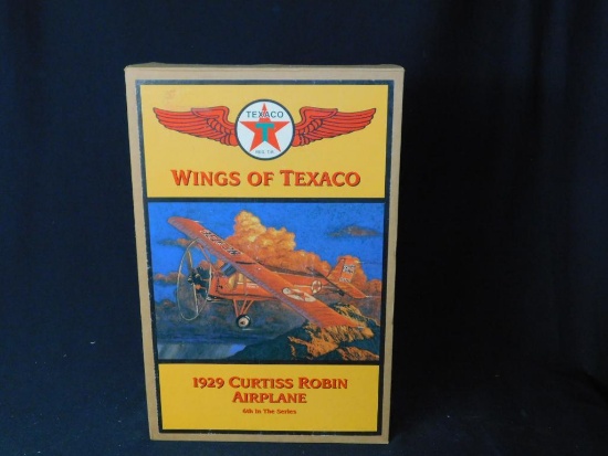 Die Cast, Coin Bank Wings Of Texaco, 1929 Curtis Robin Airplane