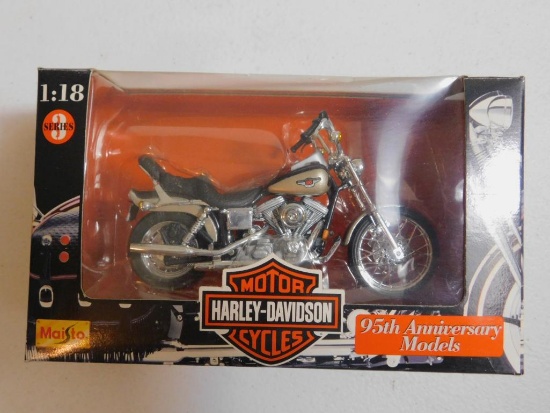 Harley Davidson Die Cast Replica, Lot Of 3