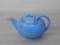 Tea Pot, Hall (Light Blue With Gold Accent Design) Hook Lid