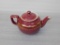 Tea Pot, Hall (Maroon With Gold Trim And Design)