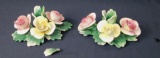 Two Capodimonte Porcelain Flowers