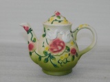 Tea Pot, (Flower Design)