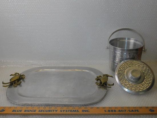 Serving Tray with Ice bucket