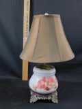 White Lamp with Flower