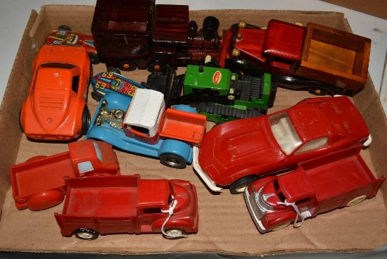 BOX OF TOY CARS