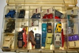 PLASTIC PARTS BIN WITH SMALL CARS