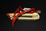 RED METAL FARM IMPLEMENT TOY