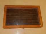 Wooden Box With Glass Top