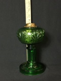 GREEN OIL LAMP BASE