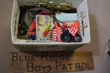 BOX FULL OF BOY SCOUT MEMORABILIA