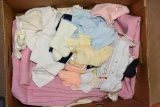 BOX WITH BABY/DOLL CLOTHES