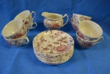 16 PC ROSE CHINTZ CHINA