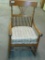 ANTIQUE ROCKER WITH CUSHION