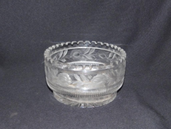 CLEAR GLASS BOWL
