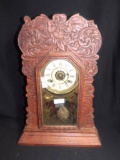 VINTAGE WOOD KITCHEN CLOCK