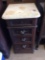 MARBLE TOP NIGHT STAND