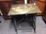 CAST IRON SEWING MACHINE TABLE