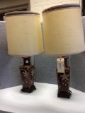 PAIR ORIENTAL STYLE LAMPS