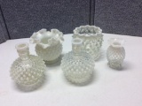 OPALESCENT HOBNAIL GLASS