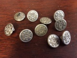 10 MILWAUKEE ELECTRIC RAILWAY BUTTONS