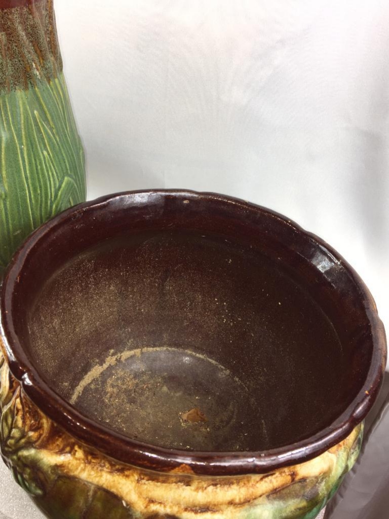 VINTAGE JADINIERE ROSEVILLE ROBINSON RANSBOTTOM POTTERY, PLANTER WITH  PEDESTAL | Art, Antiques & Collectibles Glass & Pottery Glass | Online  Auctions | Proxibid